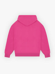 Women's Hot Pink Zippered Oversized Hoodie
