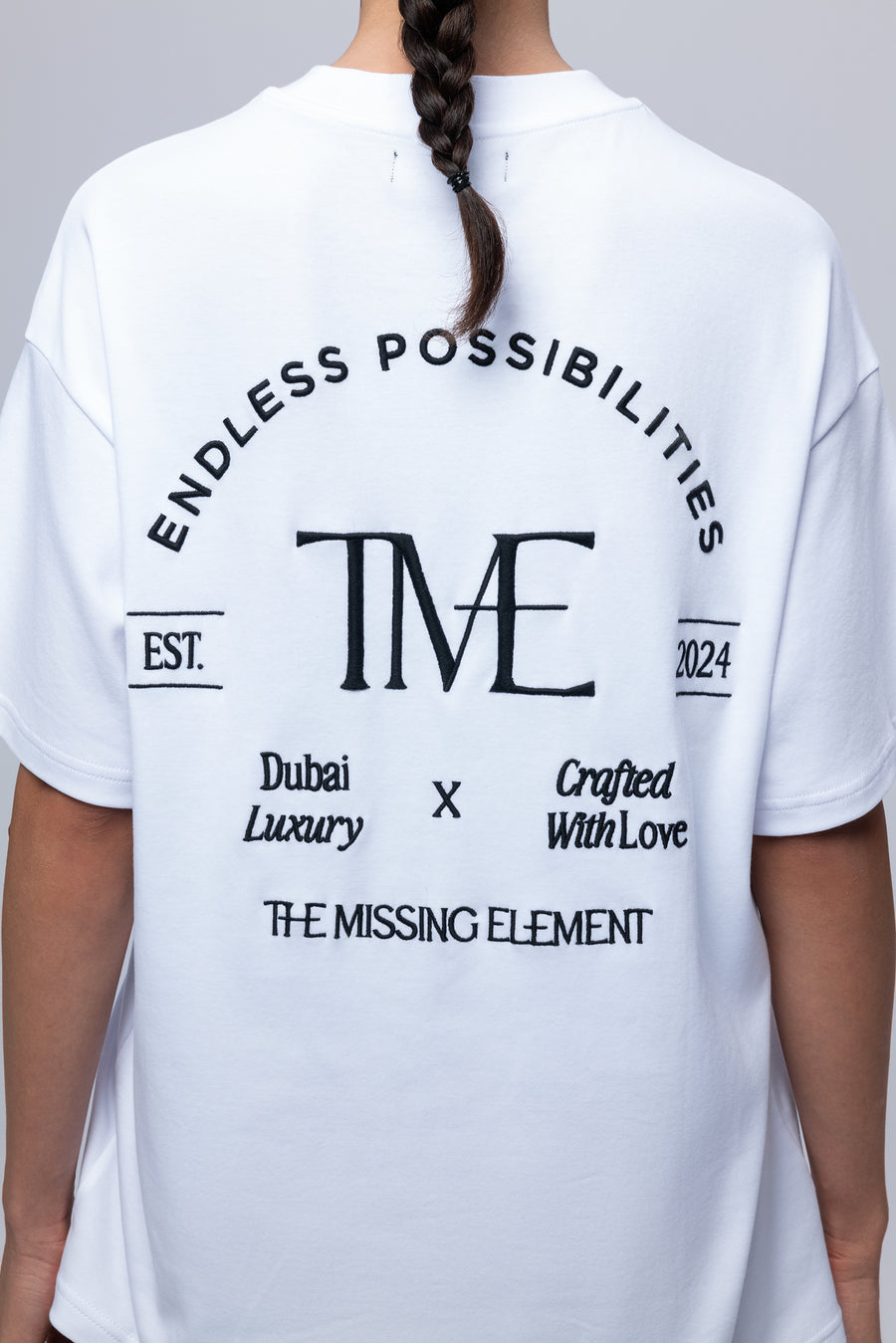 Women's White TME Oversized T-shirt