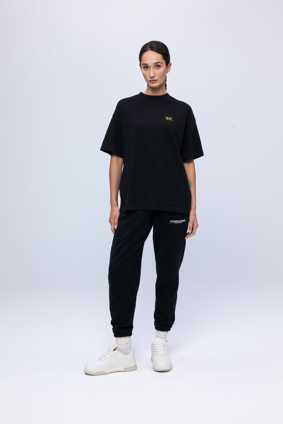 Women's Black TME Embroidery T-Shirt